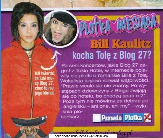 Blog 27 vs Tokio Hotel vs US5 - aa..jhy ink un lucru....dak sunt nijte - Bill